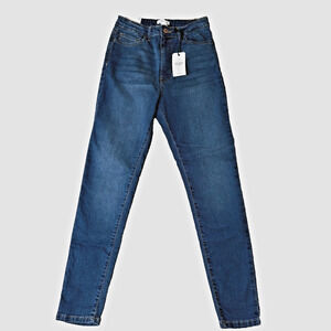 Forever 21 High Rise Skinny Jeans Medium Wash Blue Women's Sz 28 Brand New NWT